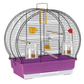 Оборудвана клетка за птици CAGE LUNA 2 BLACK  44,5x25x45,5см.